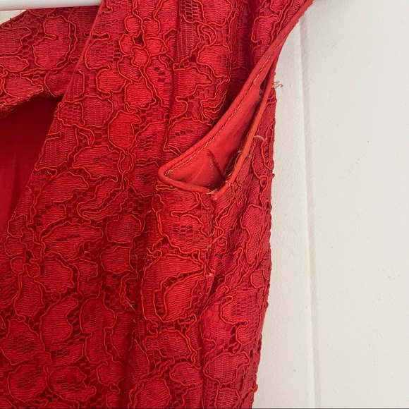 Vintage Red Lace Dress - Picture 11 of 13